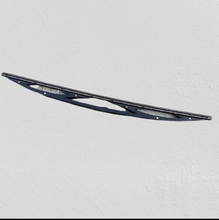 Load image into Gallery viewer, Windshield wiper blade, dark gray/black frame with rivets and mounting holes
