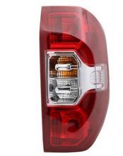 Load image into Gallery viewer, Single rear taillight with red housing and clear indicator lens, chrome accents
