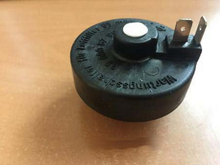 Load image into Gallery viewer, Air filter blockage alarm switch top, black dial-style housing with electrical terminals

