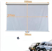 Görseli Galeri görüntüleyiciye yükleyin, Gri pencere gölge perdesi, 1130mm x 755mm, silindir üst çubuk
