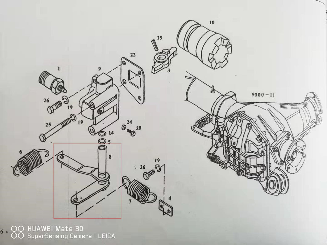 differential outer lever assembly7167958 7167950 for daily4x4