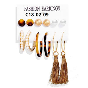 Boho Drop Dangle Long Tassel Earrings tassel earrings flower earring stud free shipping