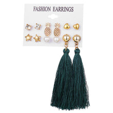 Load image into Gallery viewer, Boho Drop Dangle Long Tassel Earrings tassel earrings flower earring stud free shipping
