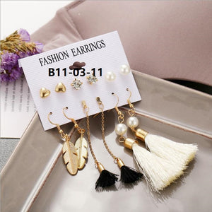 Boho Drop Dangle Long Tassel Earrings tassel earrings flower earring stud free shipping