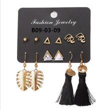 Load image into Gallery viewer, Boho Drop Dangle Long Tassel Earrings tassel earrings flower earring stud free shipping
