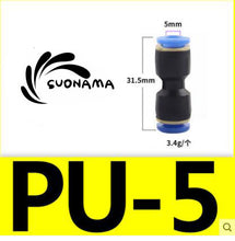Load image into Gallery viewer, Pneumatic Straight Air Quick Fittings Pipe Joint Coupling 4/6/8/10/12/14/16mm
