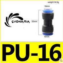 Load image into Gallery viewer, Pneumatic Straight Air Quick Fittings Pipe Joint Coupling 4/6/8/10/12/14/16mm
