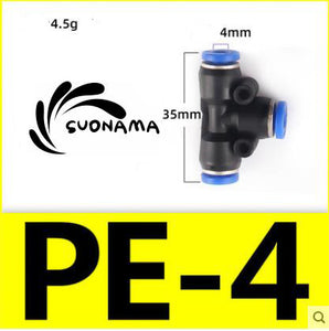 Pneumatic Straight Air Quick Fittings Pipe Joint Coupling 4/6/8/10/12/14/16mm