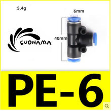 Load image into Gallery viewer, Pneumatic Straight Air Quick Fittings Pipe Joint Coupling 4/6/8/10/12/14/16mm
