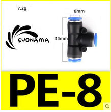 Load image into Gallery viewer, Pneumatic Straight Air Quick Fittings Pipe Joint Coupling 4/6/8/10/12/14/16mm
