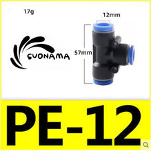 Load image into Gallery viewer, Pneumatic Straight Air Quick Fittings Pipe Joint Coupling 4/6/8/10/12/14/16mm
