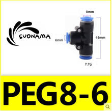 Load image into Gallery viewer, Pneumatic Straight Air Quick Fittings Pipe Joint Coupling 4/6/8/10/12/14/16mm
