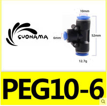 Load image into Gallery viewer, Pneumatic Straight Air Quick Fittings Pipe Joint Coupling 4/6/8/10/12/14/16mm
