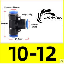 Load image into Gallery viewer, Pneumatic Straight Air Quick Fittings Pipe Joint Coupling 4/6/8/10/12/14/16mm

