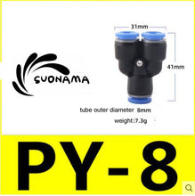 Load image into Gallery viewer, Pneumatic Straight Air Quick Fittings Pipe Joint Coupling 4/6/8/10/12/14/16mm
