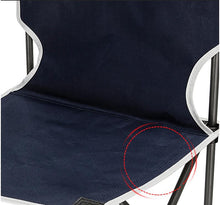 Load image into Gallery viewer, Portable Folding Chair Heavy Duty Fishing Chair with Side Pocket and Strap Carrying Bag Compact, Convenient Outdoor Chair for Hiking, Fishing and Camping
