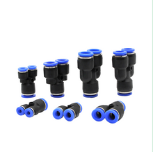 Load image into Gallery viewer, Pneumatic Straight Air Quick Fittings Pipe Joint Coupling 4/6/8/10/12/14/16mm
