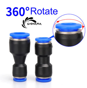 Pneumatic Straight Air Quick Fittings Pipe Joint Coupling 4/6/8/10/12/14/16mm